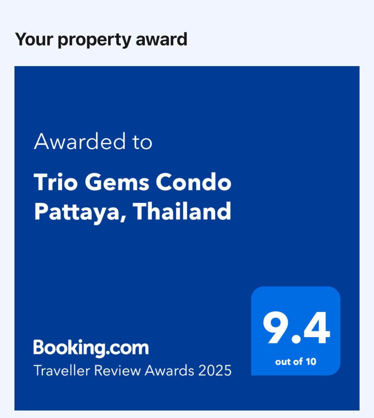 Trio Gems Condo Pattaya, Thailand Haat Jomtien Eksteriør bilde